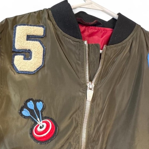 ZARA Men’s Bomber Jacket In Green Size S - Picture 2 of 5